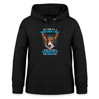 Welsh Corgi Cardigan - Frauen Hoodie - Schwarz - Vorne - AI Model Female 172 light (172cm)