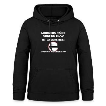 Zoll Zollbeamter lustiges Geschenk - Frauen Hoodie - Schwarz - Vorne - AI Model Female 172 light (172cm)