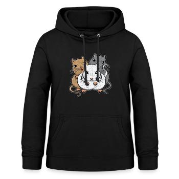 Gerbil Gerbils Gerbil Rodent - Women's Hoodie - black - Front - AI Model Female 172 light (172cm)