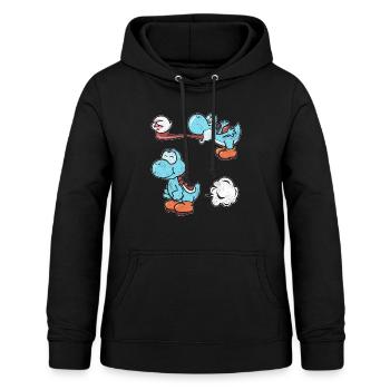 Super smash Bros Ultimate Farting - Women's Hoodie - black - Front - AI Model Female 172 light (172cm)