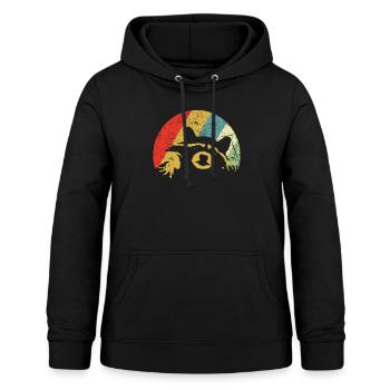 The Troublemaker Raccoon - Women's Hoodie - black - Front - AI Model Female 172 light (172cm)