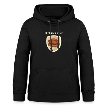 Sir lunch a lot - Frauen Hoodie - Schwarz - Vorne - AI Model Female 172 light (172cm)