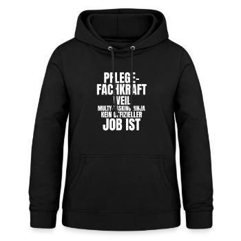Ambulante Pflege T-Shirt Frauen Krankenpfleger - Frauen Hoodie - Schwarz - Vorne - AI Model Female 172 light (172cm)