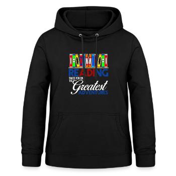 Lesen - Frauen Hoodie - Schwarz - Vorne - AI Model Female 172 light (172cm)