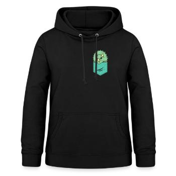 Triceratops - Frauen Hoodie - Schwarz - Vorne - AI Model Female 172 light (172cm)