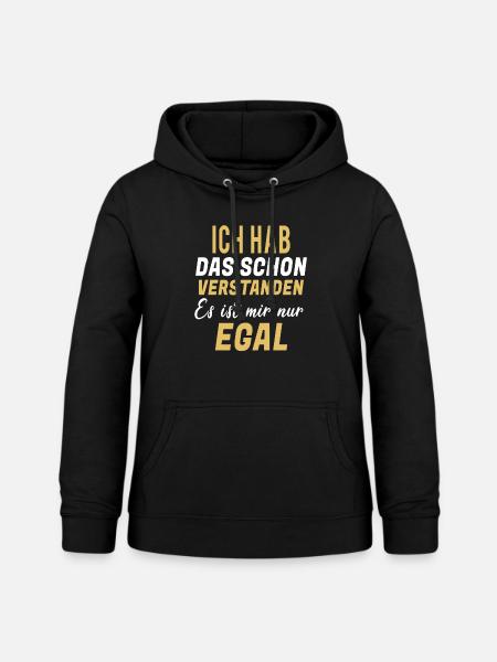 Lustige Sprüche - Frauen Hoodie - Schwarz