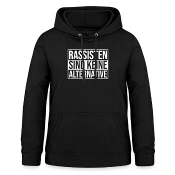 Rassisten Sind Keine Alternative - Frauen Hoodie - Schwarz - Vorne - AI Model Female 172 light (172cm)