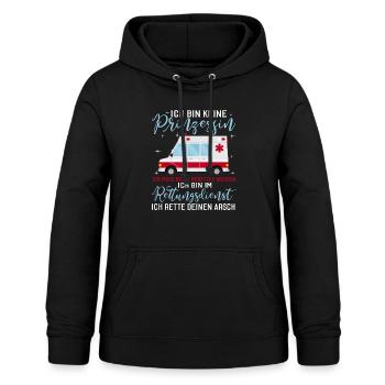 Lustig Rettungsdienst RTW Krankenwagen Geschenk - Frauen Hoodie - Schwarz - Vorne - AI Model Female 172 light (172cm)