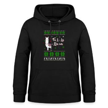 Ugly Christmas Llama - Frauen Hoodie - Schwarz - Vorne - AI Model Female 172 light (172cm)