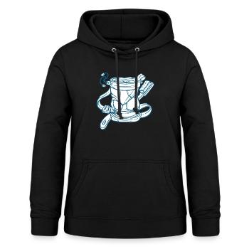 Chalk Climbing Klettern Bouldern - Frauen Hoodie - Schwarz - Vorne - AI Model Female 172 light (172cm)