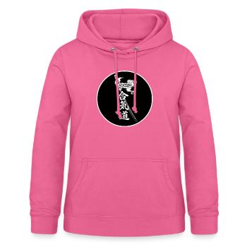 Aikido - Frauen Hoodie - Pink - Vorne - AI Model Female 172 light (172cm)