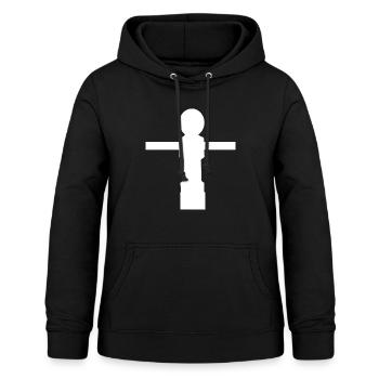 Figurine de baby-foot de baby-foot - Sweat à capuche Femme - noir - Devant - AI Model Female 172 light (172cm)