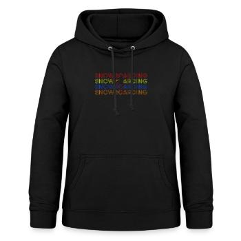 Snowboard snowboard snowboarders - Sweat à capuche Femme - noir - Devant - AI Model Female 172 light (172cm)