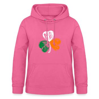 Ireland flag - Women's Hoodie - pink - Front - AI Model Female 172 light (172cm)