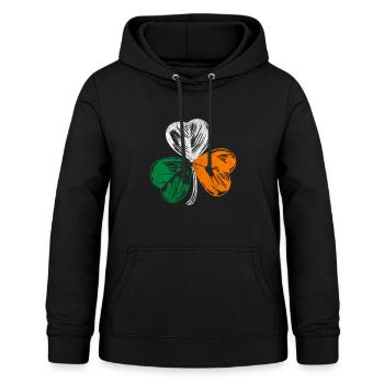 Irland Heimat Kleeblatt - Frauen Hoodie - Schwarz - Vorne - AI Model Female 172 light (172cm)