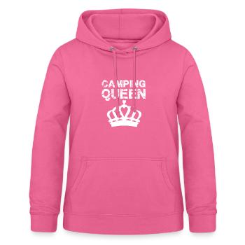Camping Queen Camper - Sweat à capuche Femme - rose - Devant - AI Model Female 172 light (172cm)