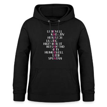 Erzieherin Kindergarten und Erziehung - Frauen Hoodie - Schwarz - Vorne - AI Model Female 172 light (172cm)