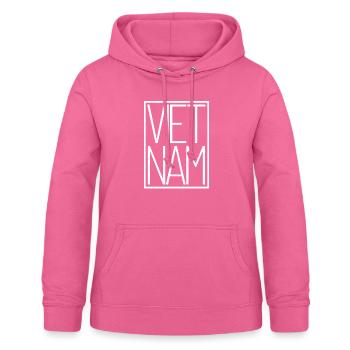 Vacances souvenirs au Vietnam en Asie du Sud-Est au paradis - Sweat à capuche Femme - rose - Devant - AI Model Female 172 light (172cm)