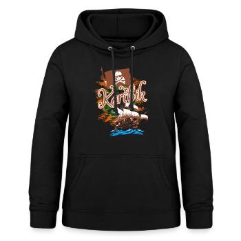 Crâne des Caraïbes - Sweat à capuche Femme - noir - Devant - AI Model Female 172 light (172cm)