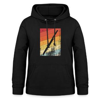 fagott instrument musiker - Frauen Hoodie - Schwarz - Vorne - AI Model Female 172 light (172cm)