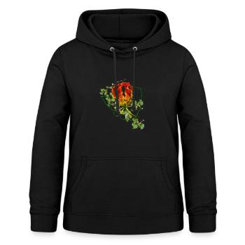 Flame Lily Vine Rhodesia - Women's Hoodie - black - Front - AI Model Female 172 light (172cm)