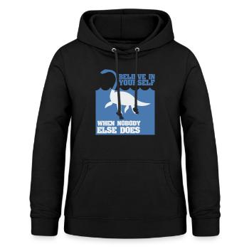 Lochness Nessie Schottland - Frauen Hoodie - Schwarz - Vorne - AI Model Female 172 light (172cm)