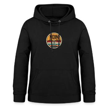 Hello - Women's Hoodie - black - Front - AI Model Female 172 light (172cm)