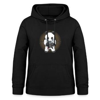 Süßer Baby Panda im BJJ G - Frauen Hoodie - Schwarz - Vorne - AI Model Female 172 light (172cm)