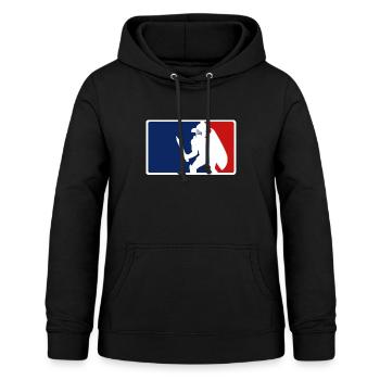 Logo de la Ligue des gladiateurs - Sweat à capuche Femme - noir - Devant - AI Model Female 172 light (172cm)