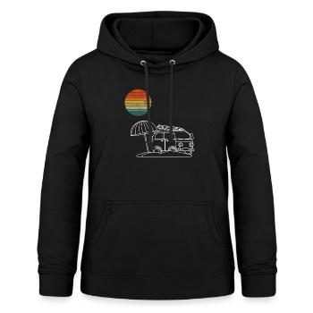 Surfer Van Kinder Surfen Wellenreiten Van Leben Vi - Frauen Hoodie - Schwarz - Vorne - AI Model Female 172 light (172cm)