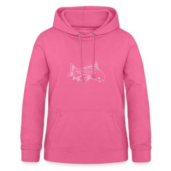 Carpe koi mère enfant fête des mères maman - Sweat à capuche Femme - rose - Devant - AI Model Female 172 light (172cm)