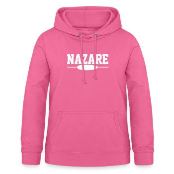 Nazare Portugal - Sweat à capuche Femme - rose - Devant - AI Model Female 172 light (172cm)