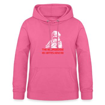 The Bourgeoisie Hates Him Shirt Karl Marx Tshirt F - Women's Hoodie - pink - Front - AI Model Female 172 light (172cm)