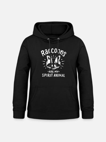 Waschbär Waschbären - Frauen Hoodie - Schwarz