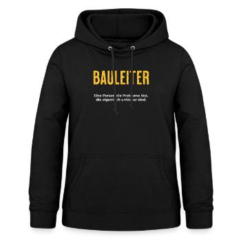 Bauleiter Definition lustiger Spruch - Frauen Hoodie - Schwarz - Vorne - AI Model Female 172 light (172cm)