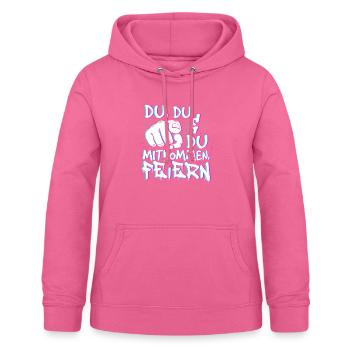 Techno Rave EDM Electronic Dubstep D&B - Frauen Hoodie - Pink - Vorne - AI Model Female 172 light (172cm)