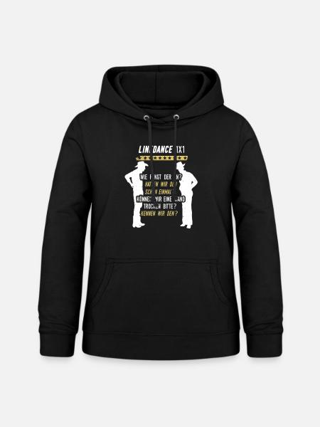 Linedance 1 mal 1 Lustiges Tanz Motiv - Frauen Hoodie - Schwarz