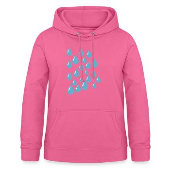 Raindrops - Women's Hoodie - pink - Front - AI Model Female 172 light (172cm)