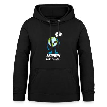 Fridays for future 3 - Women's Hoodie - black - Front - AI Model Female 172 light (172cm)