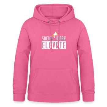 Soziale Arbeit Elevate - Frauen Hoodie - Pink - Vorne - AI Model Female 172 light (172cm)