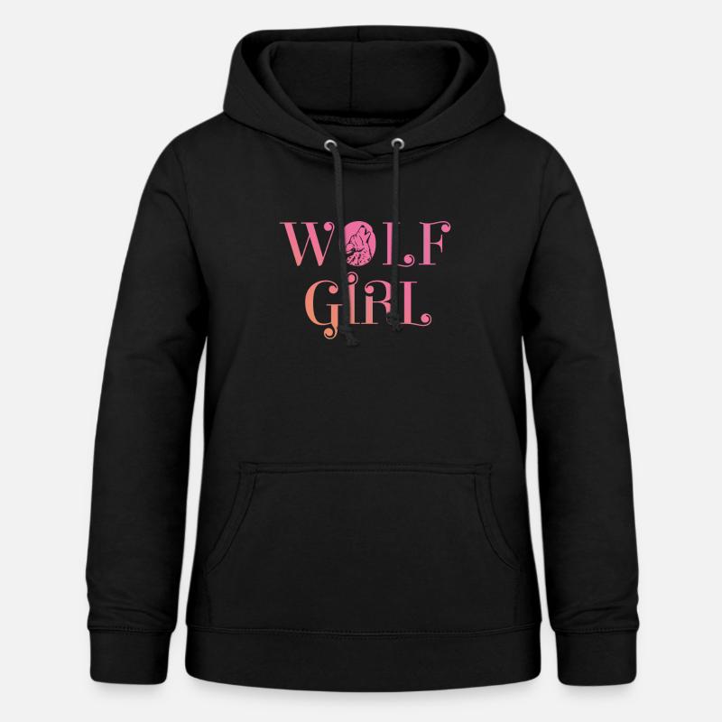 Wolf - Sweat à capuche Femme - noir
