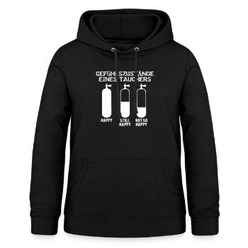 Cooler Taucher Scuba Diver Geschenk Spruch - Frauen Hoodie - Schwarz - Vorne - AI Model Female 172 light (172cm)