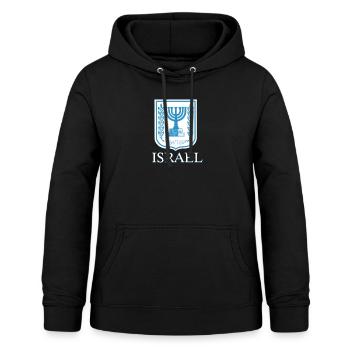 Israel IDF Mossad Menora Tel Aviv Geschenk - Frauen Hoodie - Schwarz - Vorne - AI Model Female 172 light (172cm)