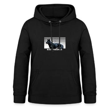 Schwarzer Schäferhund - Frauen Hoodie - Schwarz - Vorne - AI Model Female 172 light (172cm)