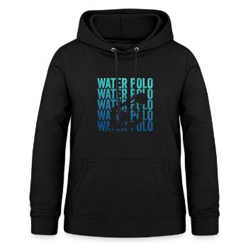 Water-polo - Sweat à capuche Femme - noir - Devant - AI Model Female 172 light (172cm)