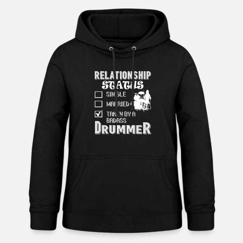 Statut de la relation batteur batteur - Sweat à capuche Femme - noir