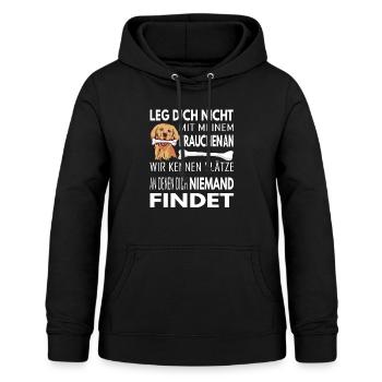 Lustiger Hundespruch - Frauen Hoodie - Schwarz - Vorne - AI Model Female 172 light (172cm)