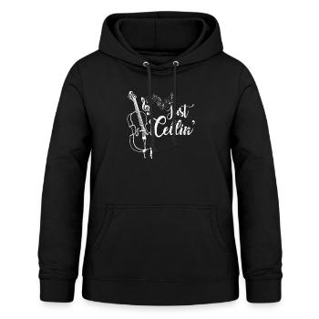 Cello - Frauen Hoodie - Schwarz - Vorne - AI Model Female 172 light (172cm)
