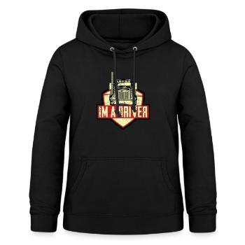 Truck Vater LKW Fahrer Spedition Lastwagen Laster - Frauen Hoodie - Schwarz - Vorne - AI Model Female 172 light (172cm)