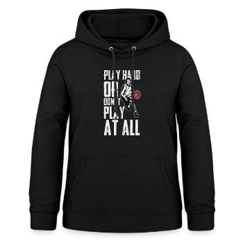 Basketball Streetball Dunking Coach Basket - Women's Hoodie - black - Front - AI Model Female 172 light (172cm)